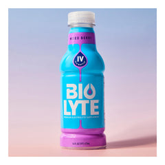 BIOLYTE bottle in a kitchen setting for daily hydration convenience