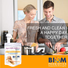 Biom Probiotics boric suppositories in use for feminine health support.