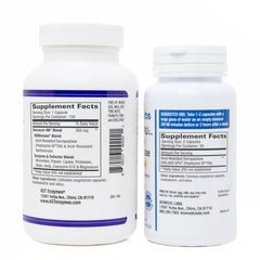 Biomedic Labs RX Scar Tissue Bundle packaging; emphasizes proteolytic enzyme system benefits.