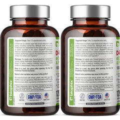 Biophix D-Mannose bottle spread shows total capsules inside.