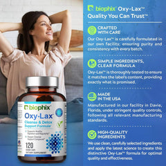 Biophix Oxy-Lax free Vitamin D3 gift included with purchase.