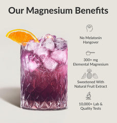 BIOptimizers Magnesium Breakthrough Drink measuring scoop poured into water.