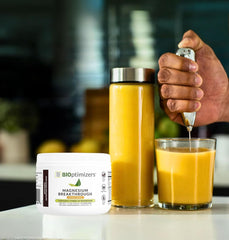 BIOptimizers Magnesium Breakthrough sleep scene suggests calm nightly relaxation.