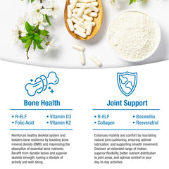 bioQuad Osteodenx bottle with dosage guidance and one-per-day convenience.
