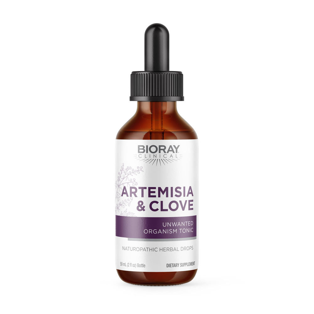 BIORAY Artemisia & Clove bottle for gentle digestive support