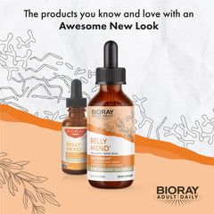 BIORAY Daily Belly Mend pour enables easy daily dosing with a dropper