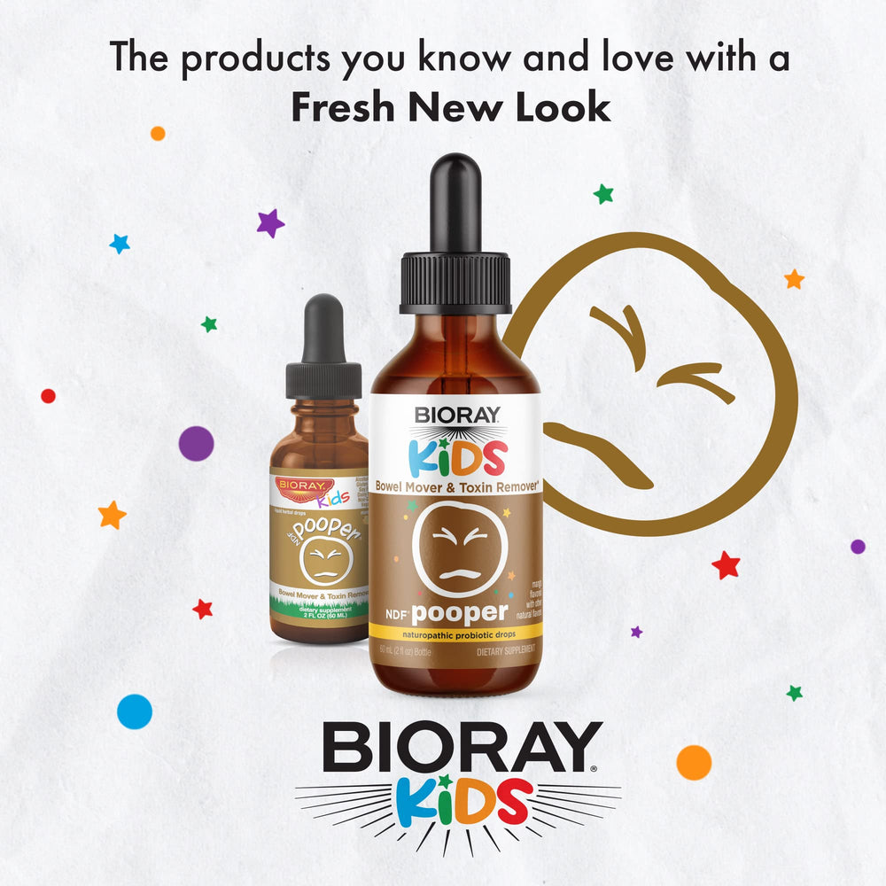 BIORAY Kids NDF Pooper packaging shown for compact travel-friendly use