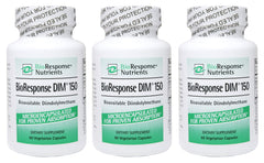 Bioresponse DIM 150 3-pack bottle front view for daily wellness support.