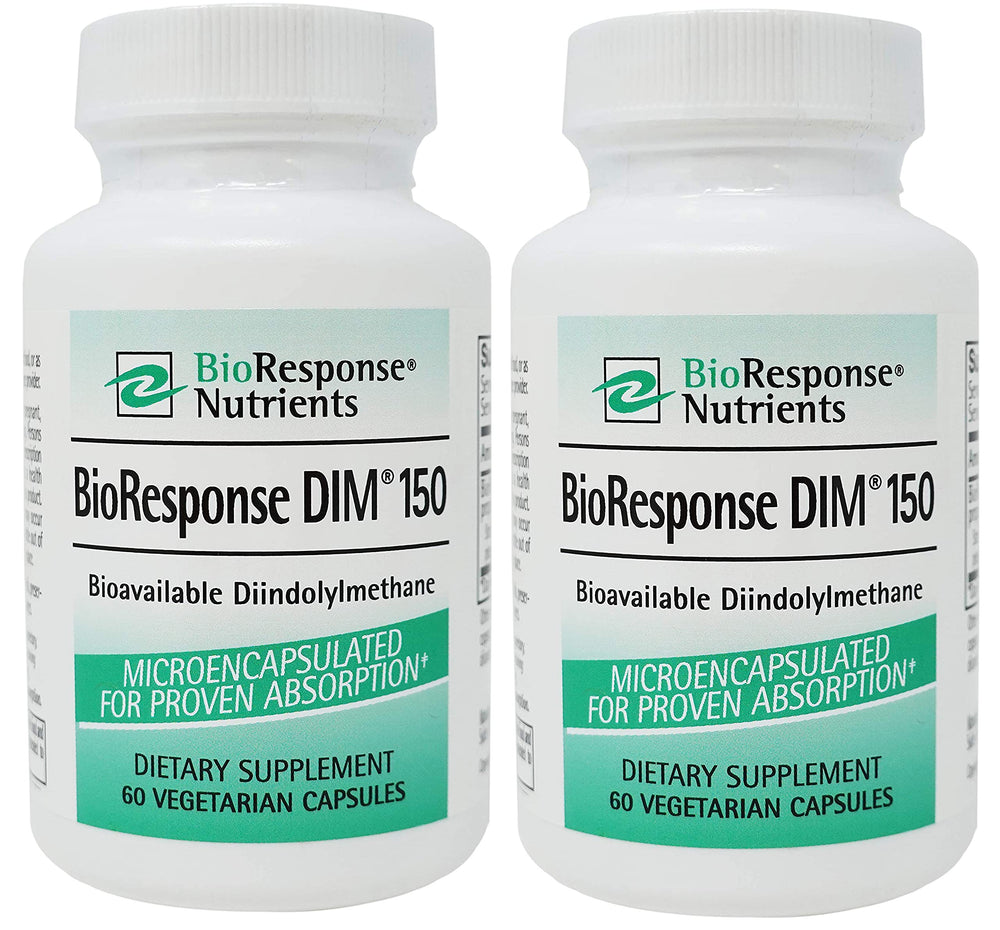 BioResponse DIM 150 bottle front view shows packaging and enhanced absorption potential.