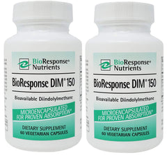BioResponse DIM 150 bottle front view shows packaging and enhanced absorption potential.