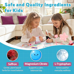 Biorizvo Pixie Drink Mix ingredients label highlighting saffron and magnesium