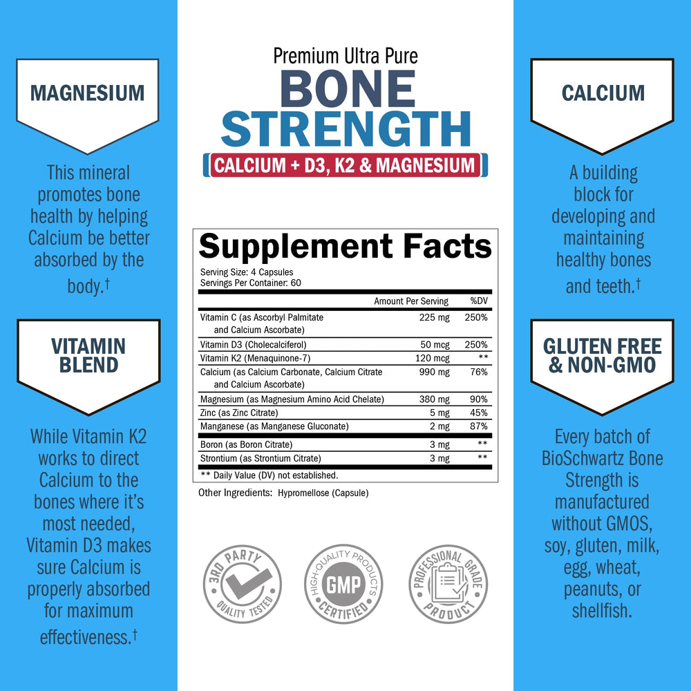 BioSchwartz Bone Strength in a morning routine setup for daily wellness