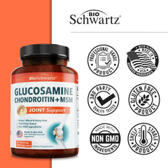 BioSchwartz daily routine setup shows taking capsules with water.
