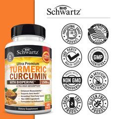 BioSchwartz capsules ready for daily use in a bottle