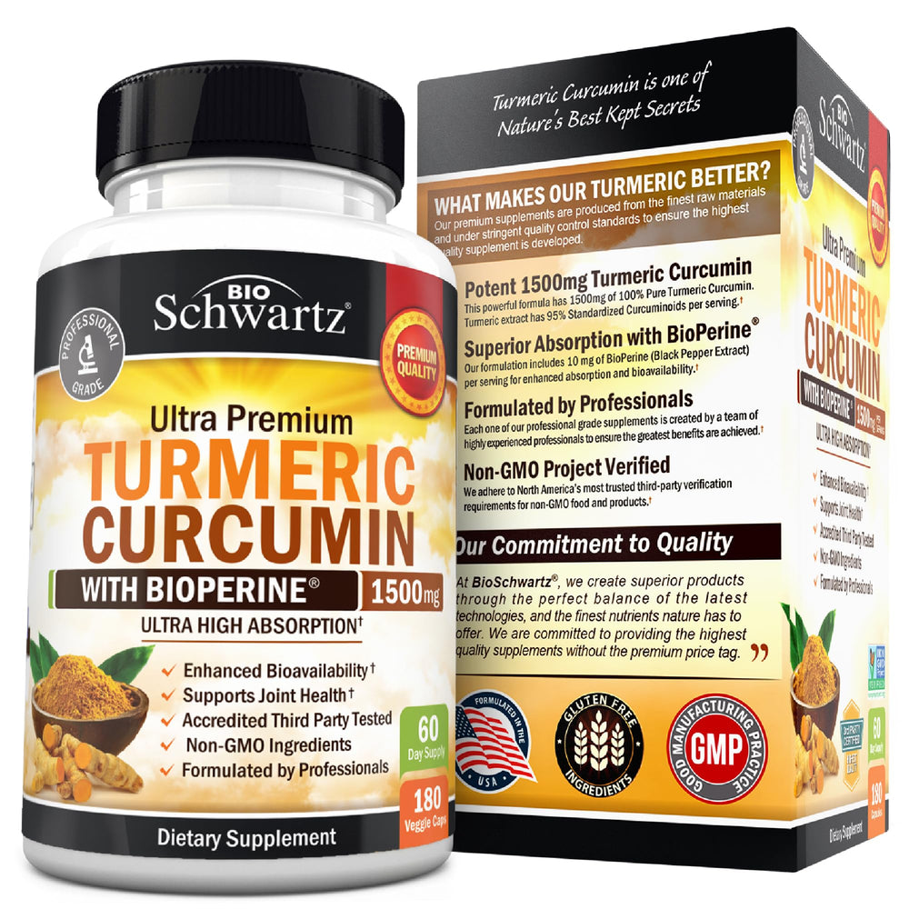 BioSchwartz USA-made product with third-party testing visuals