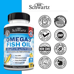 BioSchwartz pescatarian-friendly gluten-free omega-3 capsule form