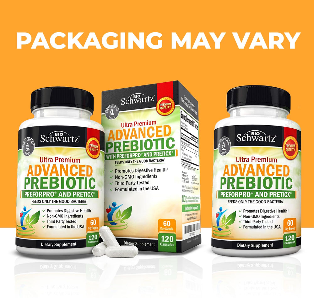 BioSchwartz packaging highlights PreticX PreforPro for gut balance.
