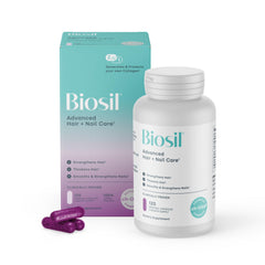 Biosil Advanced Hair Nail Care bottle front features ch-OSA label