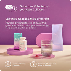 Biosil capsules ready for daily use show convenient dosage.