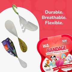 BioSwiss donut bandage design makes minor injuries less scary