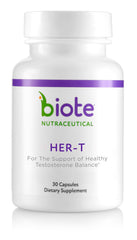 Biote HER-T bottle front for convenient daily use.