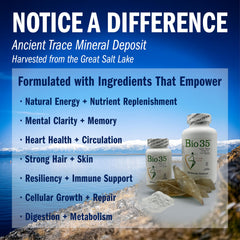 Bio-35 with omega-3 oils for heart and brain health benefits.
