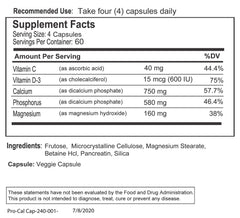 Biotek Pro-Cal daily-use packaging for regular wellness