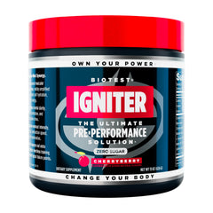 Biotest Igniter Motivation Switch bottle front view for motivation support.