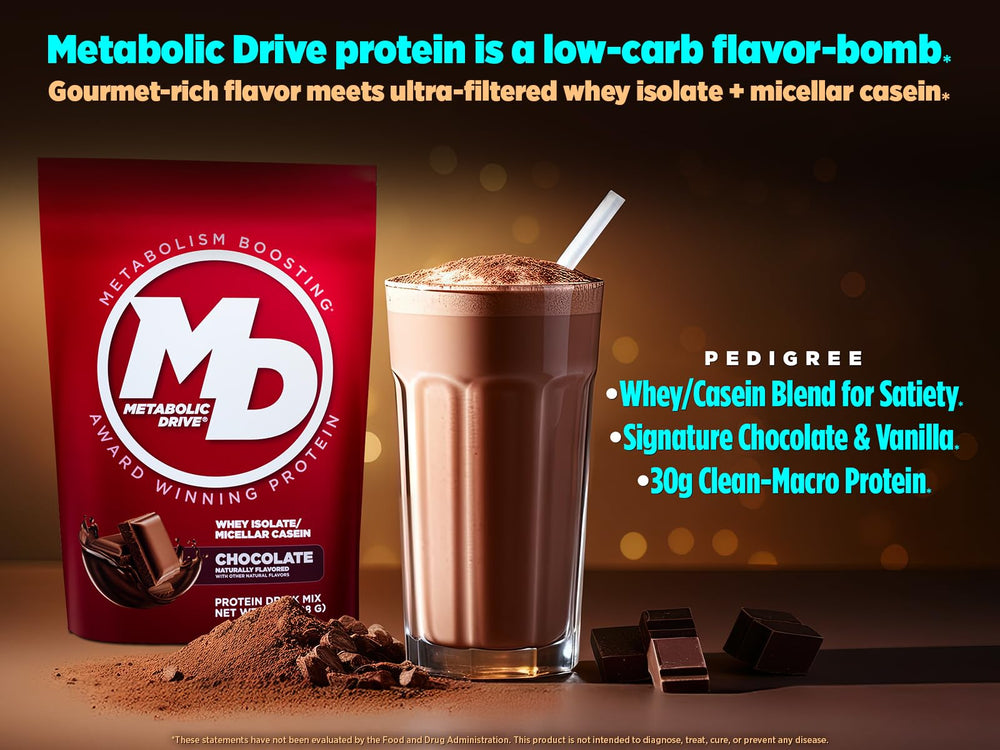 Biotest Metabolic Drive Protein powder dissolving in liquid for smooth texture