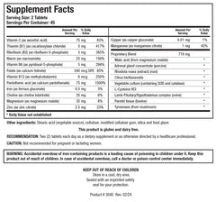 BIOTICS RESEARCH ADB5-Plus label detail highlighting the nutrient blend