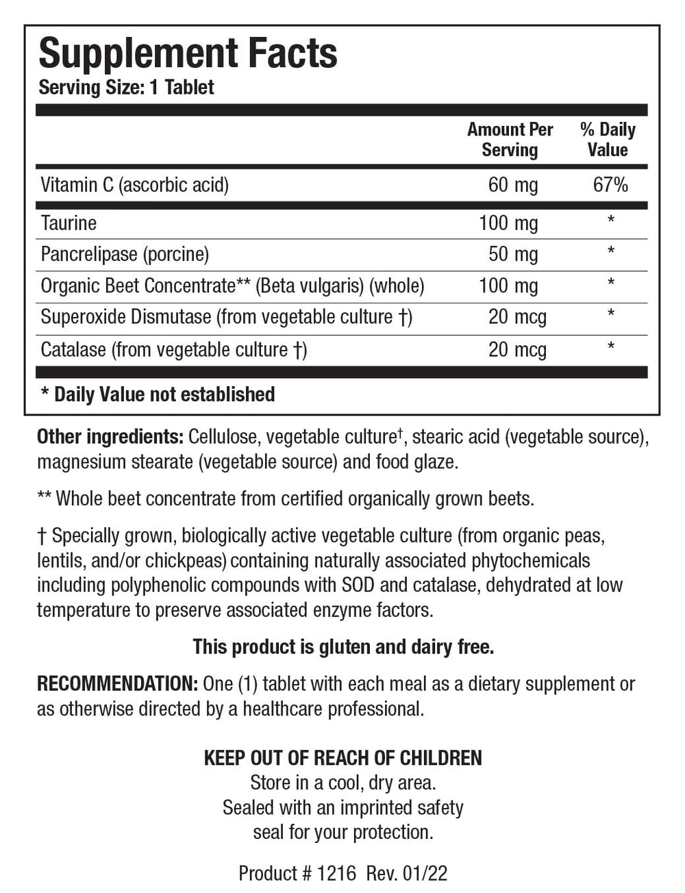 Biotics Research Beta-TCP tablets closeup shows smooth capsules for digestion support