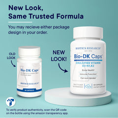 Biotics Research Bio-DK Caps packaging with capsules ready for daily use