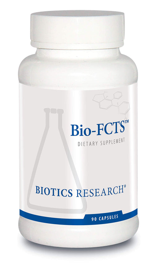 Biotics Research Bio FCTS bottle view highlighting antioxidant potential and immune support.