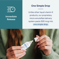 Biotics Research Bio K Mulsion bottle in hand suggesting daily supplementation