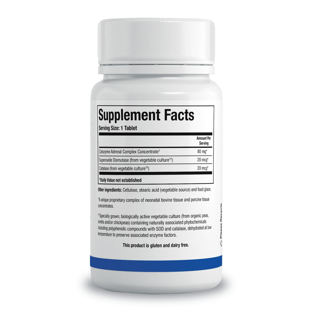 Biotics Research Cytozyme-AD tablets for daily adrenal support.