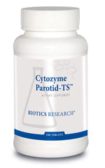 Biotics Research Cytozyme Parotid TS bottle, packaging emphasizes parotid support and digestion.