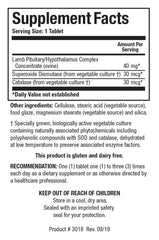 Cytozyme PT/HPT tablets shown in blister pack convenient brain and adrenal support
