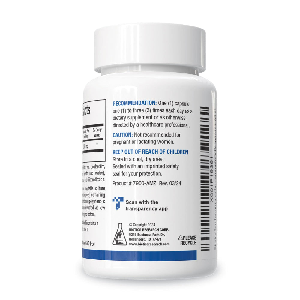 Biotics Research dairy-free probiotic label highlights allergy-friendly option.