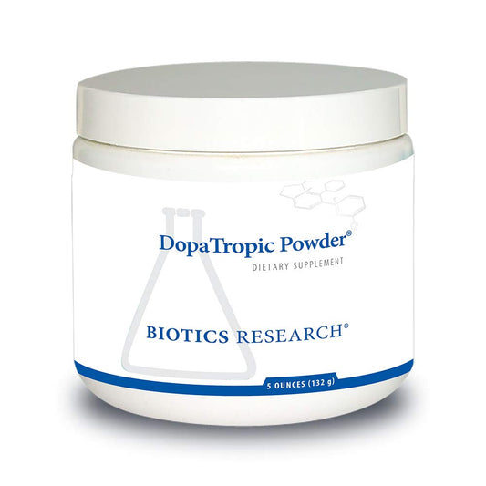 BIOTICS RESEARCH DopaTropic Powder bottle ready for daily use, easy mixing