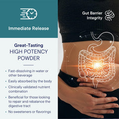GI Resolve ingredients-glutamine highlights gut lining and mucosal health