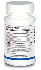 Biotics Research Gluterase label view emphasizing gluten digestion aid for meals