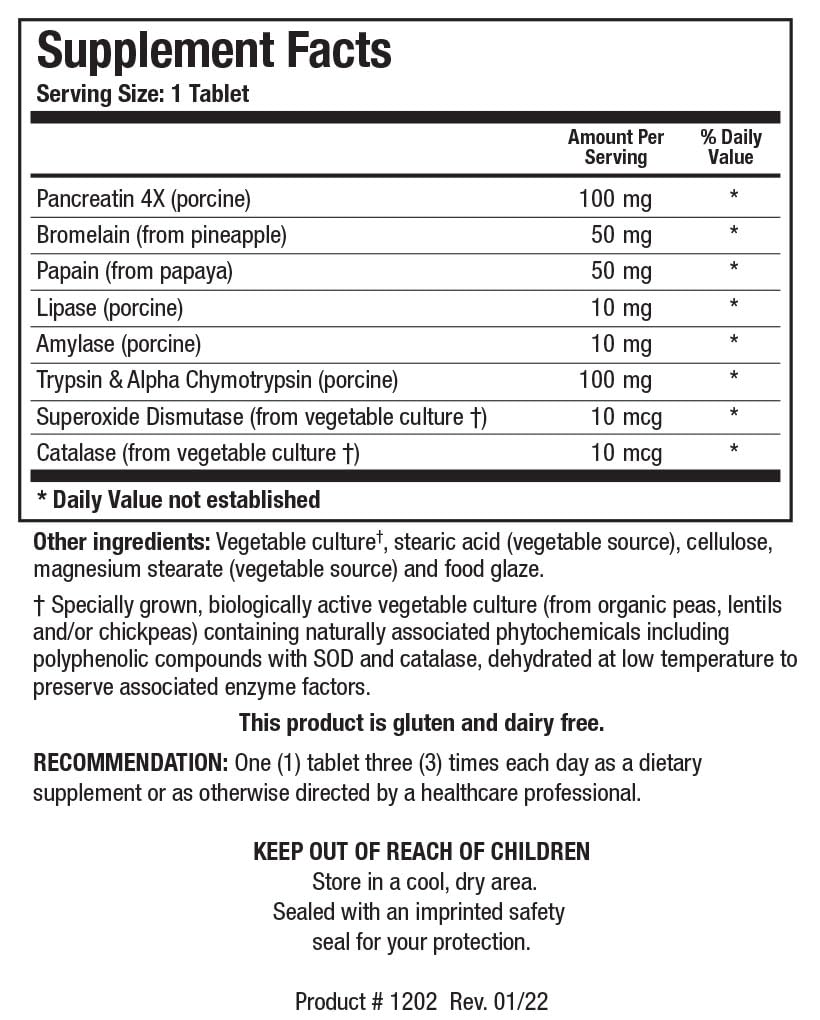 Intenzyme Forte proteolytic enzyme capsules close-up, highlighting broad digestive support.