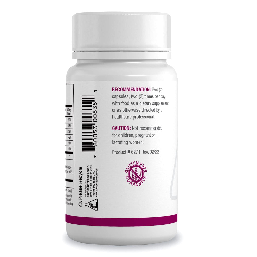 Biotics Research Receptor Detox capsules on white, easy daily supplement