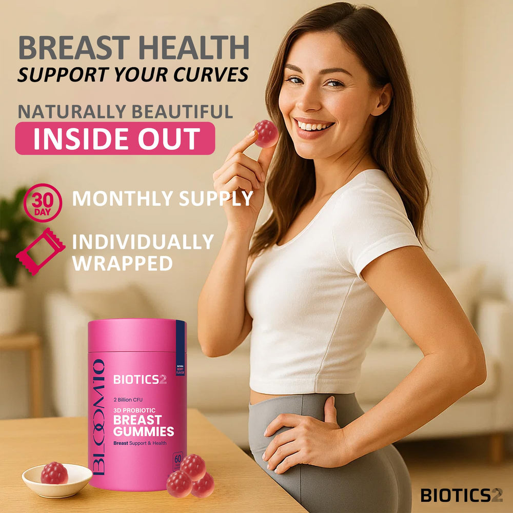 Biotics2 Bloom10 vegan sugar free label on packaging