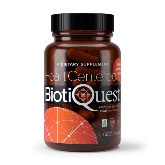 BiotiQuest Heart Center bottle front view highlighting heart support formulation