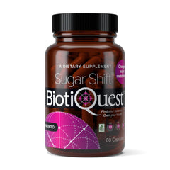 BiotiQuest Sugar Shift bottle with capsules for convenient daily use toward cravings management.