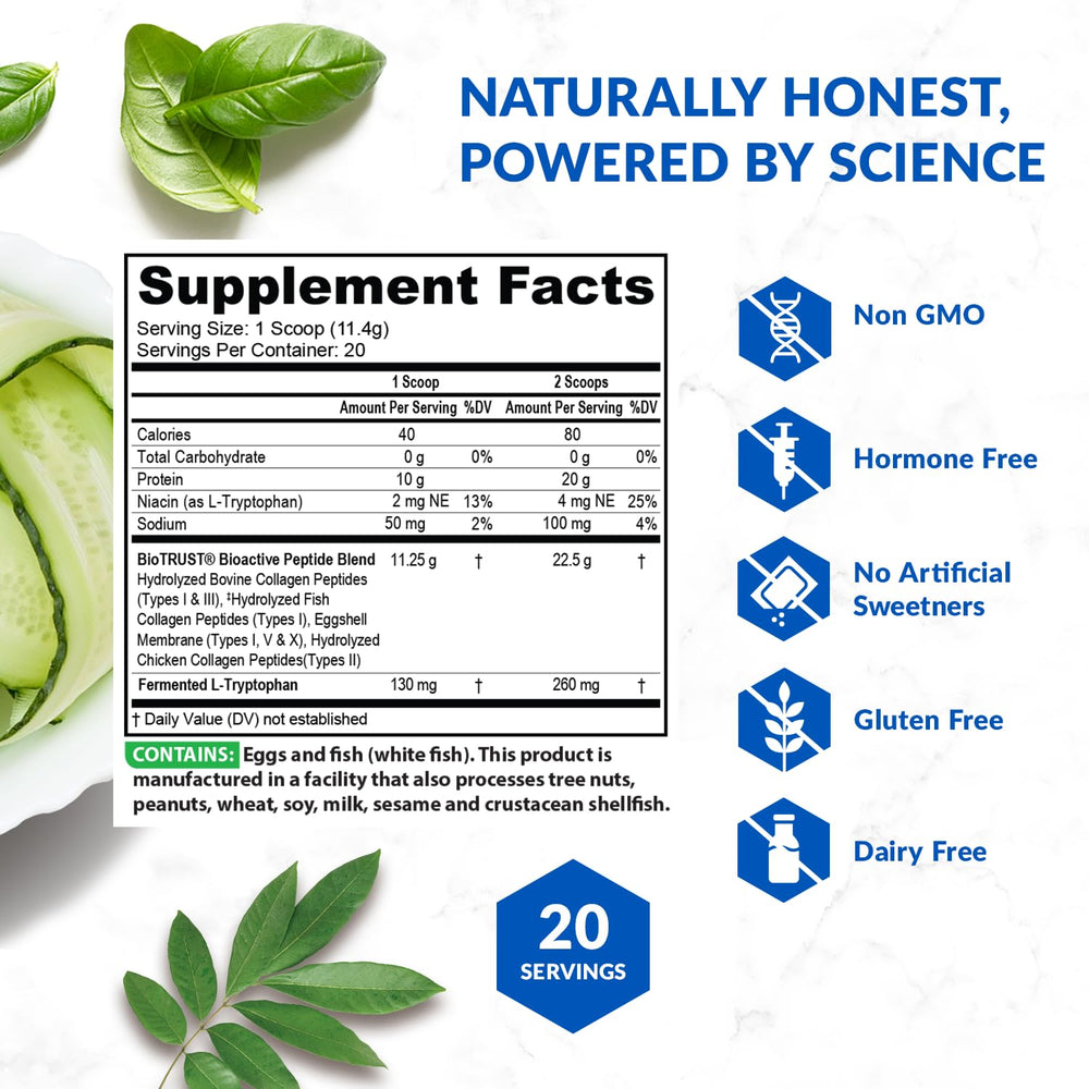 BioTrust Ageless Multi Collagen vanilla flavor powder stirred into beverage