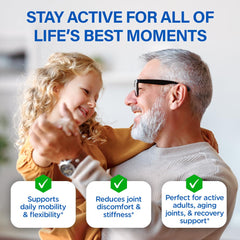 BioTrust Joint 33X Mobilee hyaluronic acid complex highlight indicates smooth joint feel.