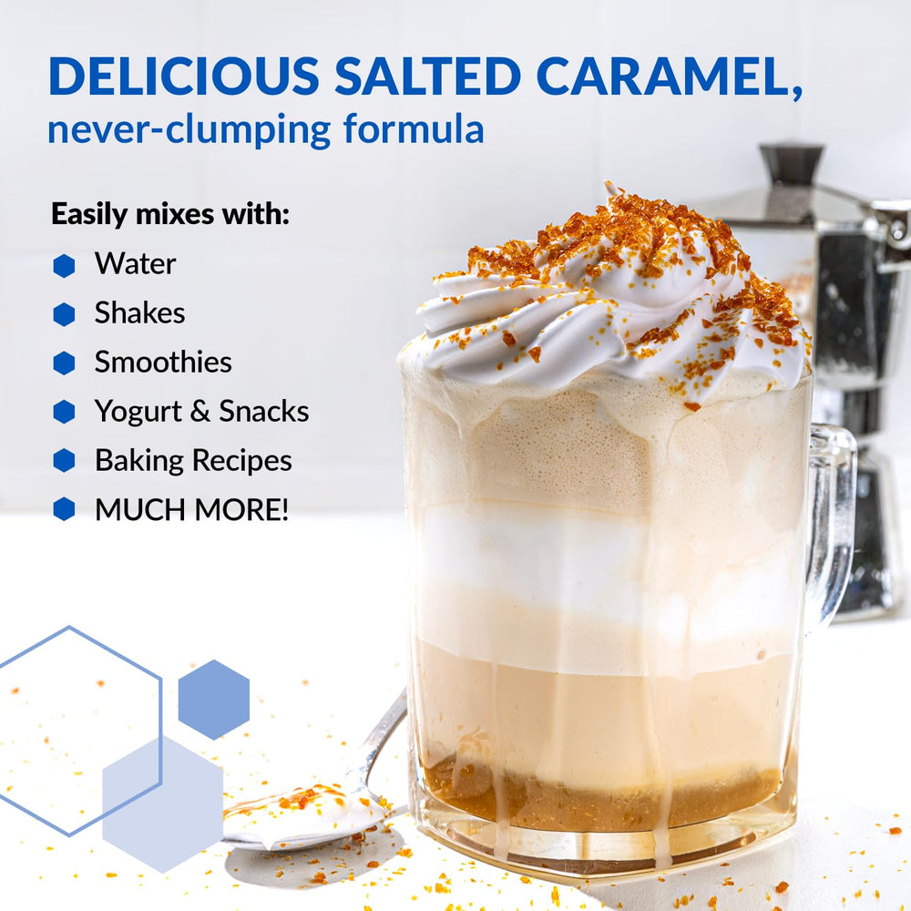 BioTrust whey and micellar casein blend scoop demonstrates balanced protein profile.