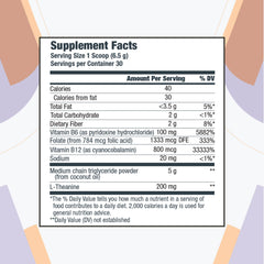 BioVanish Keto Activate Cocoa Drink scoop beside powder for quick, convenient mixing.